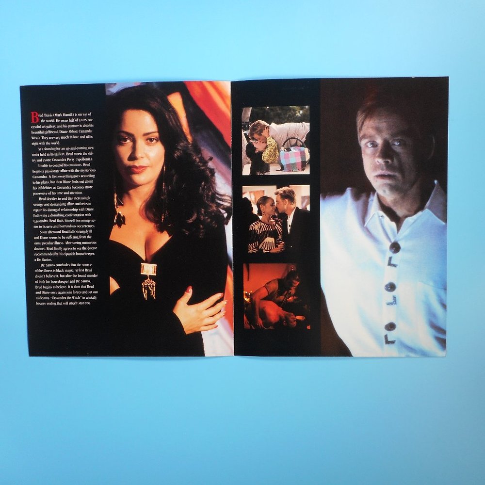 Apollonia Mark Hamil VTG 90s Original Black Magic Woman Film Poster Foldout